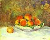 Still Life with Peaches by Pierre Auguste Renoir